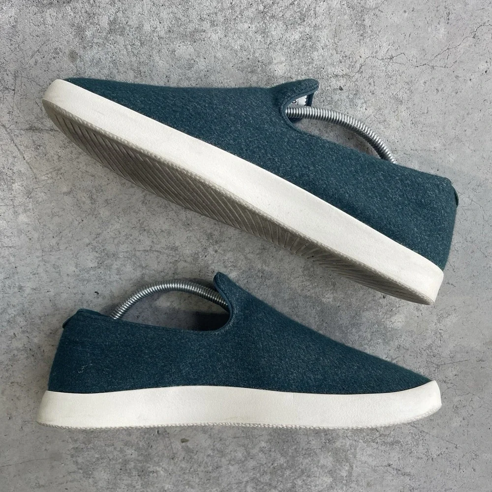 ALLBIRDS Tree Lounger Slip On Sneaker Loafer Teal Green Men's 10